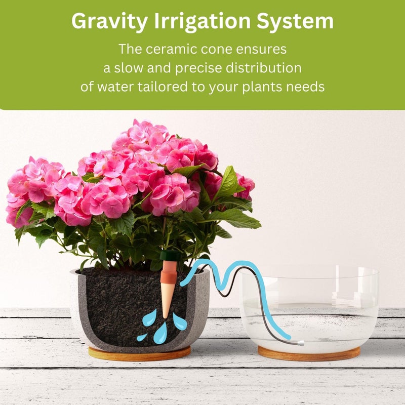 Blumat Classic Self-Watering Stakes - Automatic Drip Irrigation System for Indoor Plant Watering & Outdoor - Water Drip Solution for Potted Plants - Slow Release Stakes, 12 Pack, wo Adapter - Image 5